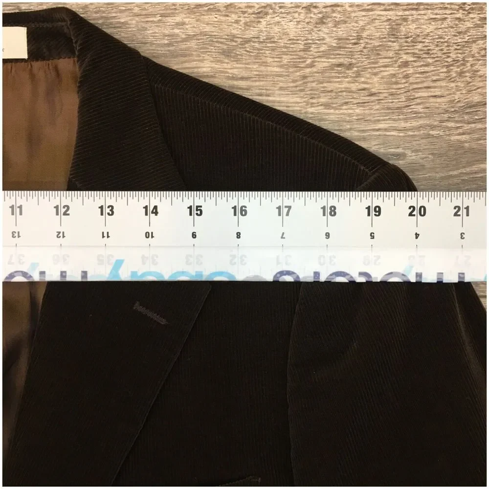 NORDSTROM Mens Blazer Sport Coat Casual Two Button Jacket Size 44L Corduroy Suit